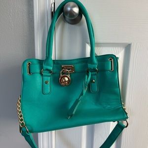 Michael Kors teal purse